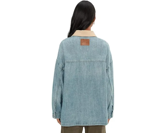 Джинсовая куртка Free People We The Free Lemon с контрастным воротником