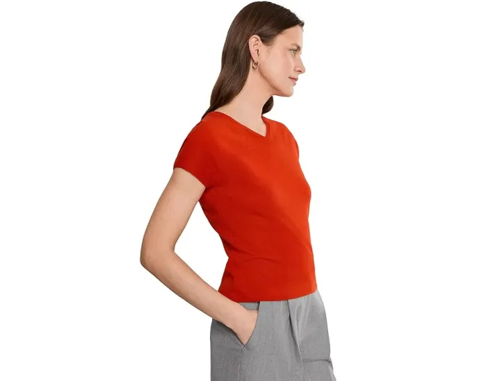Свитер Vince с высоким V-вырезом из шерсти и кашемира