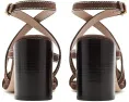 Туфли Park Block 85 на устойчивом каблуке Stuart Weitzman ярко-синие и натуральные