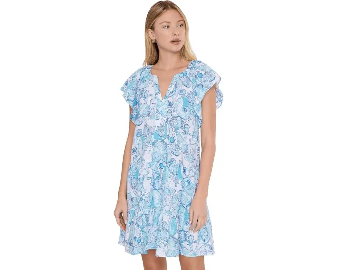 Льняное платье Norella от Lilly Pulitzer с цветочным принтом