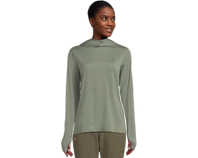Fjällräven худи Abisko Sun-Hoodie с защитой от солнца и влагоотведением