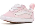 Кроссовки Vans Kids Old Skool Crib из холста с круглым носком на шнурках