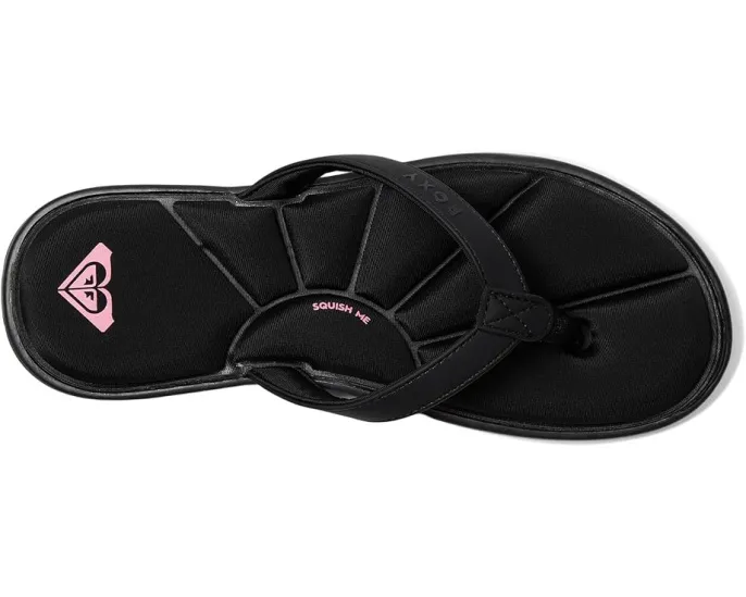 Сланцы Roxy Rays с верхом из полиуретана и стелькой ЭВА для пляжа