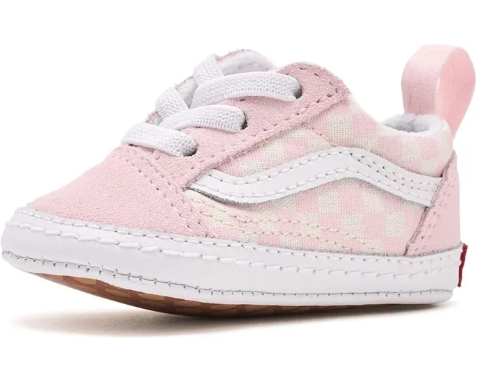 Кроссовки Vans Kids Old Skool Crib из холста с круглым носком на шнурках