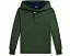 Детская худи с клетчатой отделкой Polo Ralph Lauren Kids с капюшоном и карманом кенгуру