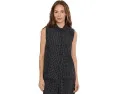 Рубашка с классическим воротником из органического льна Grid от Eileen Fisher