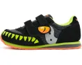 Детские кроссовки Saucony Kids Jazz с застежкой на липучке из замши и сетки