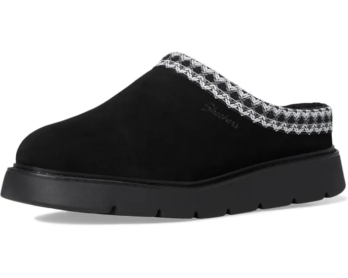 SKECHERS Cozy Up тапочки-клоги с шерстяной подкладкой и стелькой Memory Foam