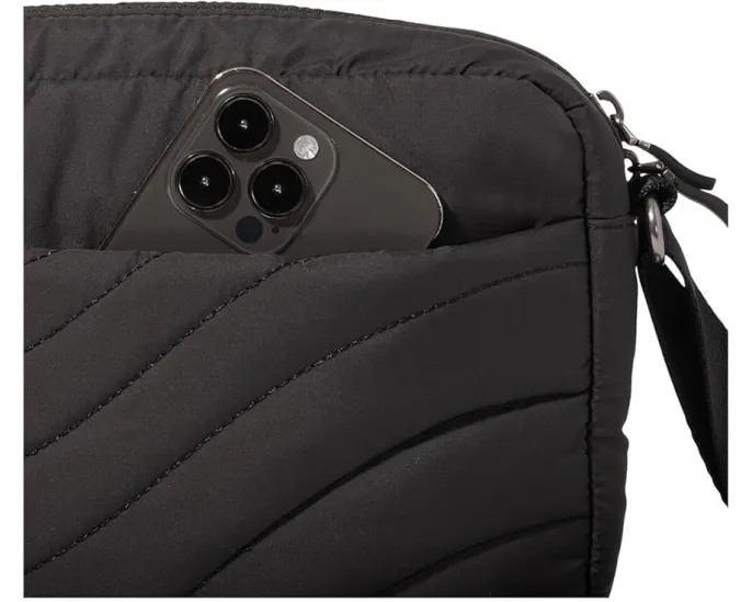 Сумка кроссбоди Baggallini Set Wave с геометрическим узором и RFID защитой