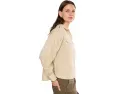 Укороченная рубашка Lauren Ralph Lauren с завязками и шнуровкой из смеси хлопка