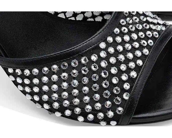 Сланцы Stuart Weitzman Bareitall Shine с блестками и стулом