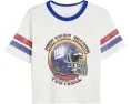 Футболка NFL New York Giants с полосатым ярмом Ringer Junk Food Clothing Kids