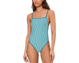 Цельный купальник Nike Ripple Texture Squareneck с текстурой ряби