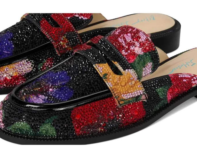 Мюли Blue by Betsey Johnson Liona с кристаллами и принтом под животное