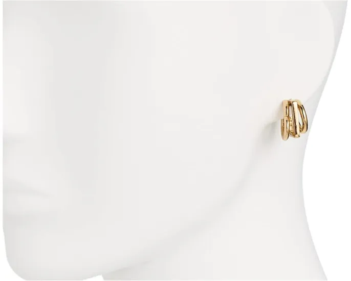 Серьги-кольца Geo Pop Stacked Hoops от Kate Spade New York с геометрическим дизайном