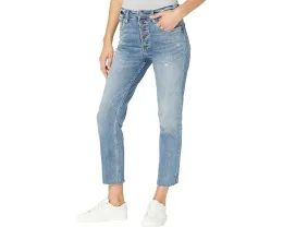 Джинсы KUT from the Kloth Rachael с высокой посадкой и прямым кроем для эффектного силуэта