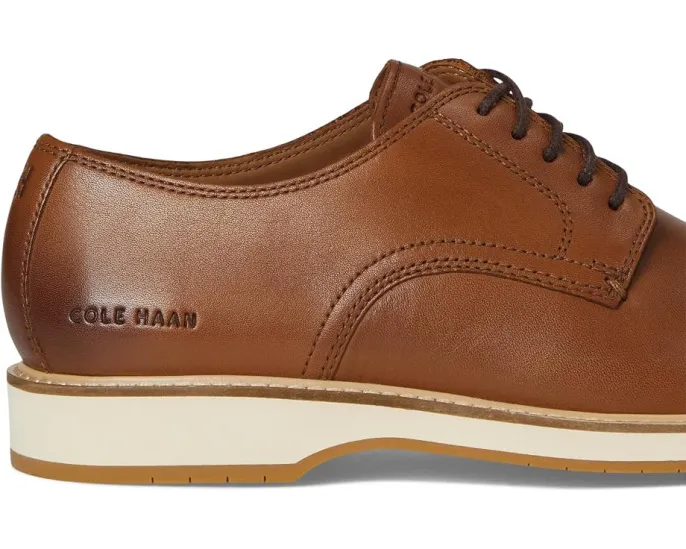 Туфли Cole Haan Morse Grand Plain Toe Oxfords с гладким носком и двойной строчкой