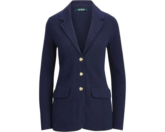 Lauren Ralph Lauren Knit Sweater Blazer блейзер из трикотажа с воротником пиджачного типа