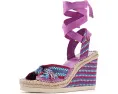 Босоножки-танкетки Bealie с плетеным верхом и шнуровкой Vince Camuto