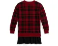 Платье для девочки Polo Ralph Lauren Kids из флиса в клетку Buffalo
