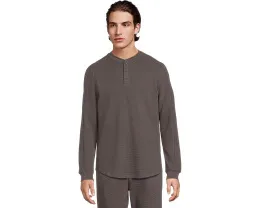 Хенли Barefoot Dreams Waffle Thermal с длинным рукавом из вафельной ткани