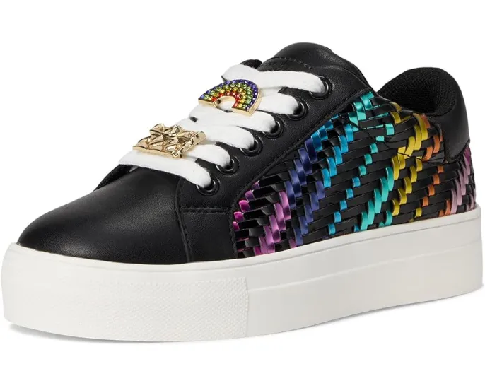 Детские кроссовки Kurt Geiger London Mini Laney Weave с плетеным радужным декором