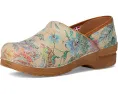 Веганские сабо Sanita Bio из переработанных материалов с цветочным принтом