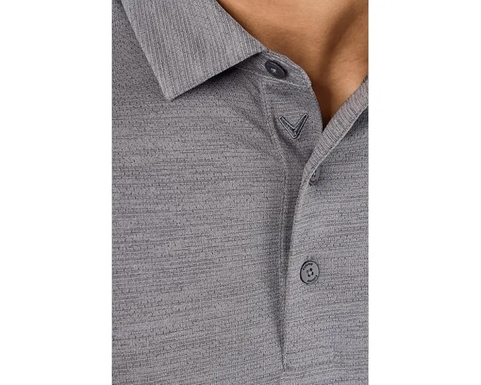 Поло Callaway Heather Jacquard с меланжевой тканью и защитой от солнца