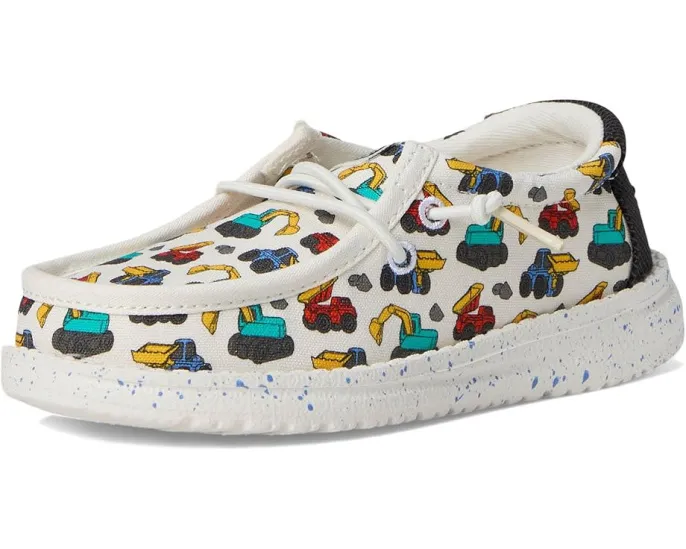 Детские кеды Hey Dude Wally Trucks для малышей с память формы и верхом из хлопка