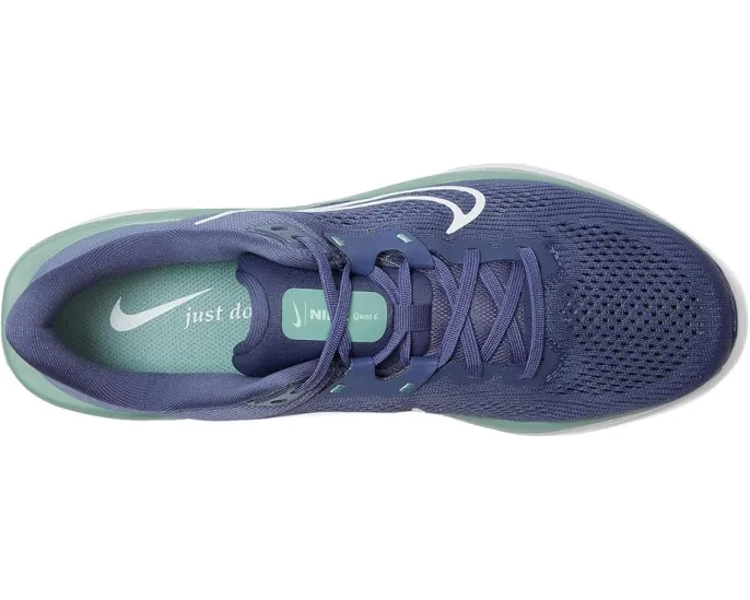 Беговые кроссовки Nike Quest 6 с поддерживающей лентой и мягкой пеной