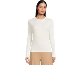 Футболка Slim Fit из ребристого хлопка с логотипом Lacoste