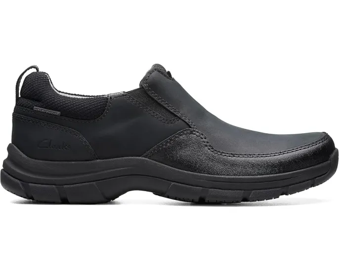 Водонепроницаемые кроссовки Clarks Walpath Step с кожаным верхом и квадратным каблуком