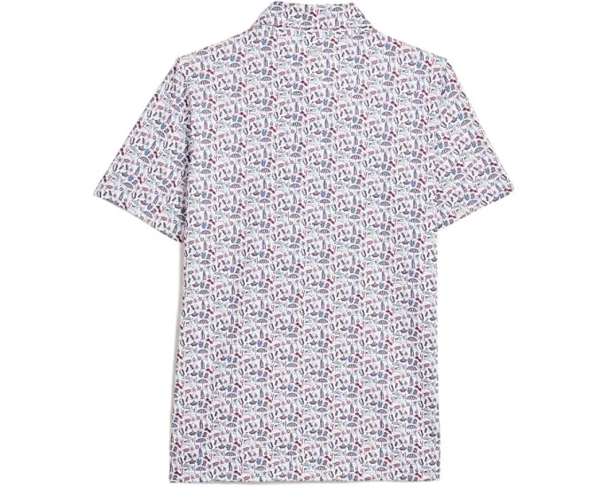 Vineyard Vines поло Printed Sankaty для детей с защитой UPF50+
