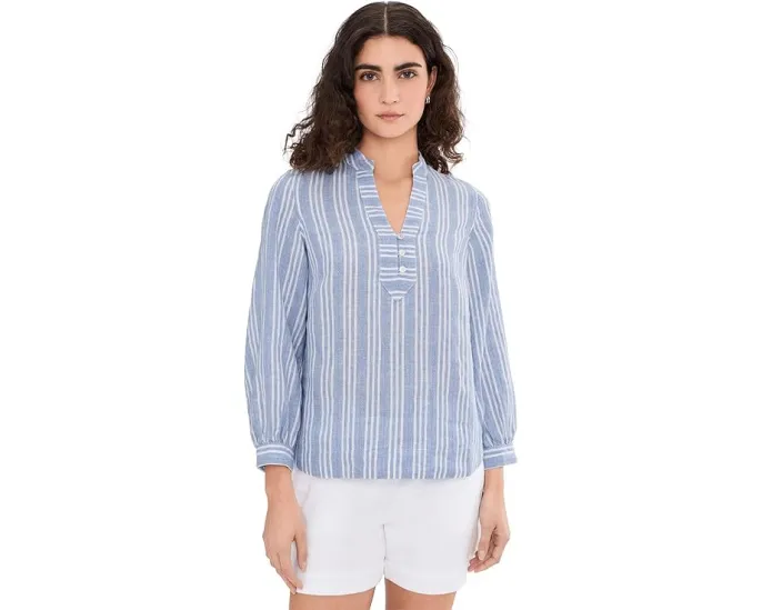 Блуза Tommy Bahama Beach Breeze Popover из льна с длинными рукавами