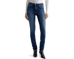 Джинсы AG Jeans Viola Mid Rise Skinny облегающие с эффектом stacking