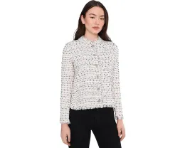 Короткий жакет NIC+ZOE с непами и бахромой на погонах