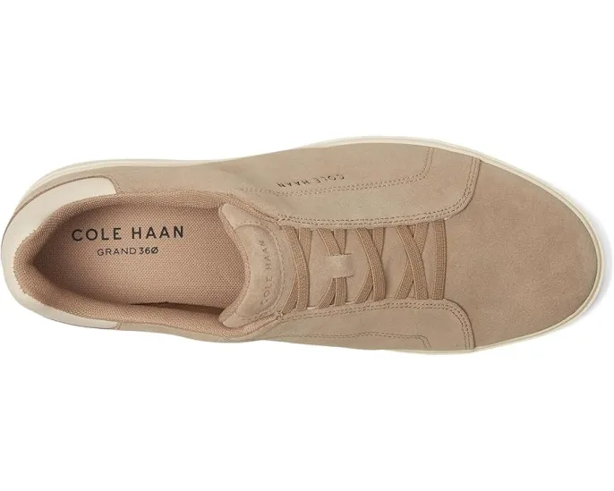 Кроссовки Cole Haan Grandpro Luxe Slip-On с эластичными шнурками и кожаной подошвой
