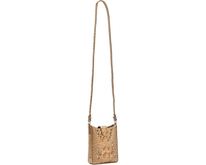 Кроссбоди Marley от Brahmin с текстурированной кожей и регулируемым ремнем