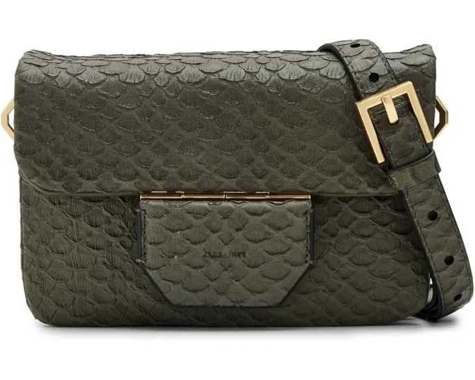 Косуха AllSaints Jupiter Snake из кожи с магнитной застежкой