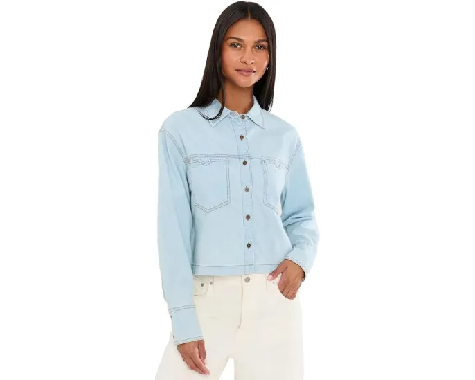 Рубашка Aubrey Long Sleeve Button Down от KUT from the Kloth с длинным рукавом