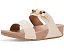 Шлепанцы FitFlop Lulu Beaded Slides с бисером черного цвета