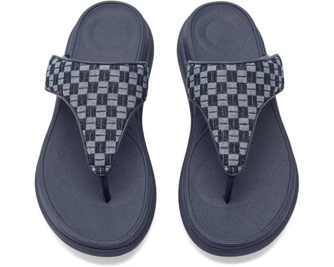 FitFlop Сандалии F-Mode Go Adj. в клетку и деним