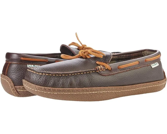 Домашние тапочки L.L.Bean Hand Sewn с подкладкой из фланели