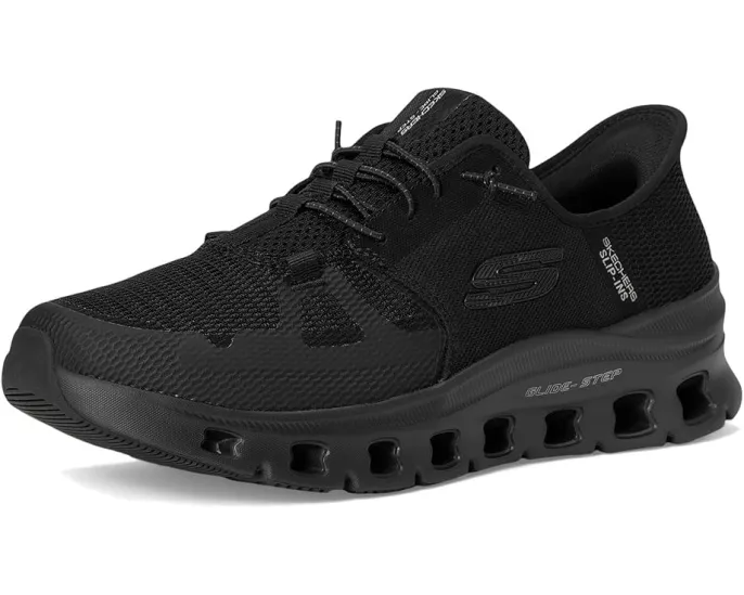 Кроссовки Skechers Glide-Step Pro Hands Free Slip-In с геометрической подошвой и вставкой Air-Cooled Memory Foam