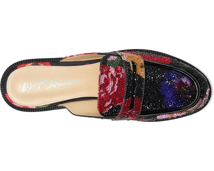 Мюли Blue by Betsey Johnson Liona с кристаллами и принтом под животное