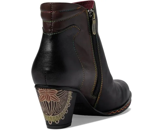 Ботильоны L'Artiste Zamihi из крашеной вручную кожи с блочным каблуком