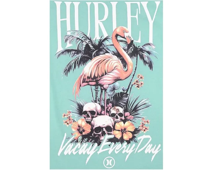 Hurley Kids футболка All Day Vacay с отпускным принтом