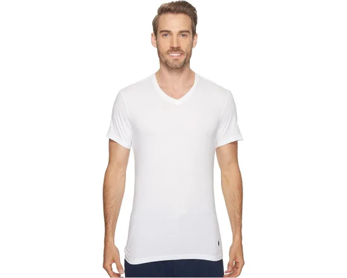 Футболки Polo Ralph Lauren с V-образным вырезом, комплект из 3 штук