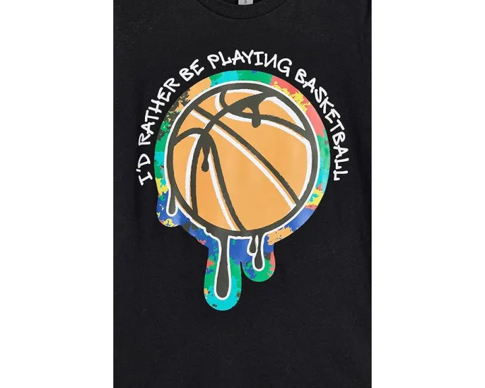 Basketball Short Sleeve T-Shirt - Graffiti (Little Kid)