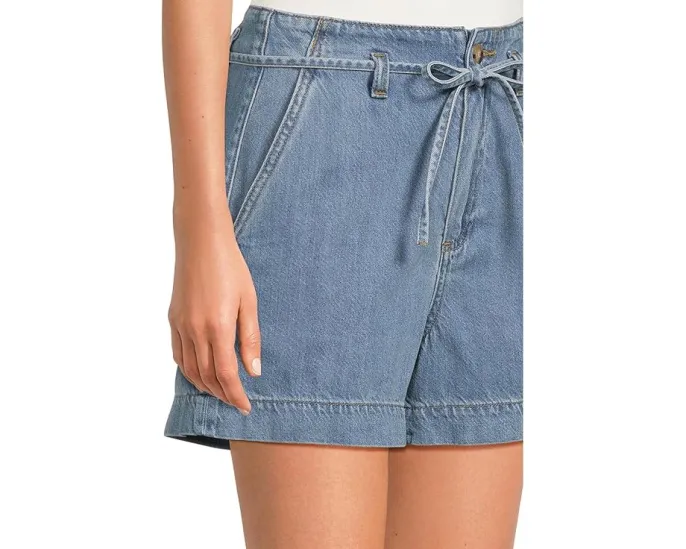 Шорты Paige Anessa с завязкой на поясе из денима с TENCEL